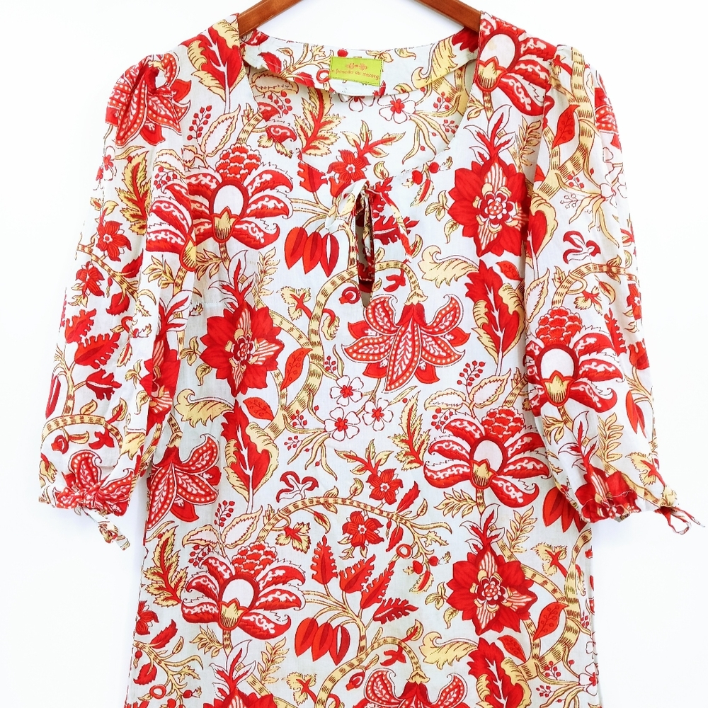La Fiancee du Mekong Floral Cotton Dress - Picture 2 of 9